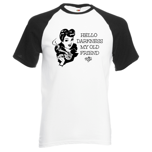 Baseball T-Shirt - Hello Darkness - Dotty&Dan