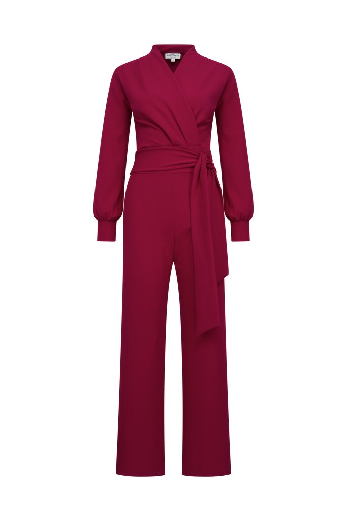 Emmylou Jumpsuit tricot deluxe - red - Dotty&Dan
