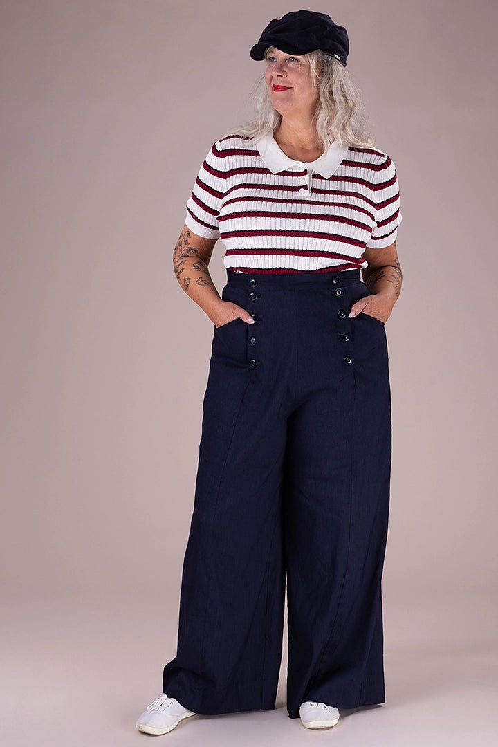 The Wind In Your Sails Trousers - navy - Dotty&Dan