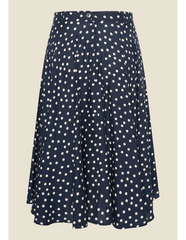 Circle Skirt Olette - navy dots