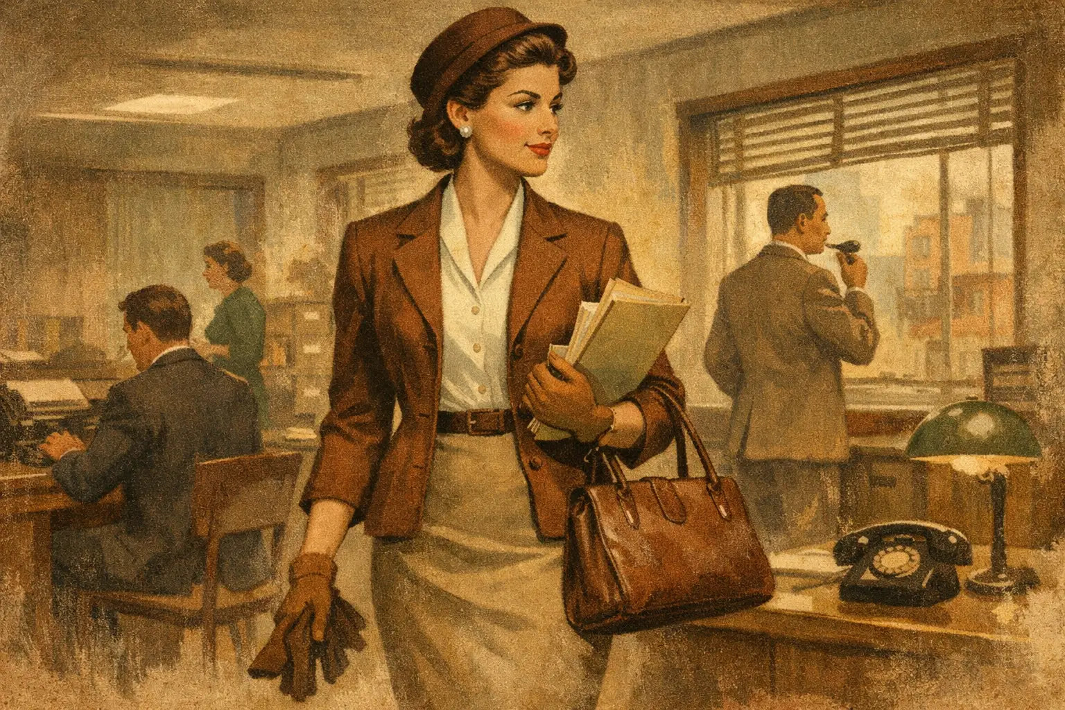 Vintage Outfit fürs Büro stilvoll tragen