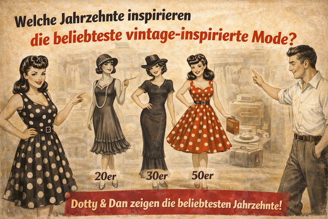 Welche Jahrzehnte inspirieren die beliebteste vintage-inspirierte Mode?