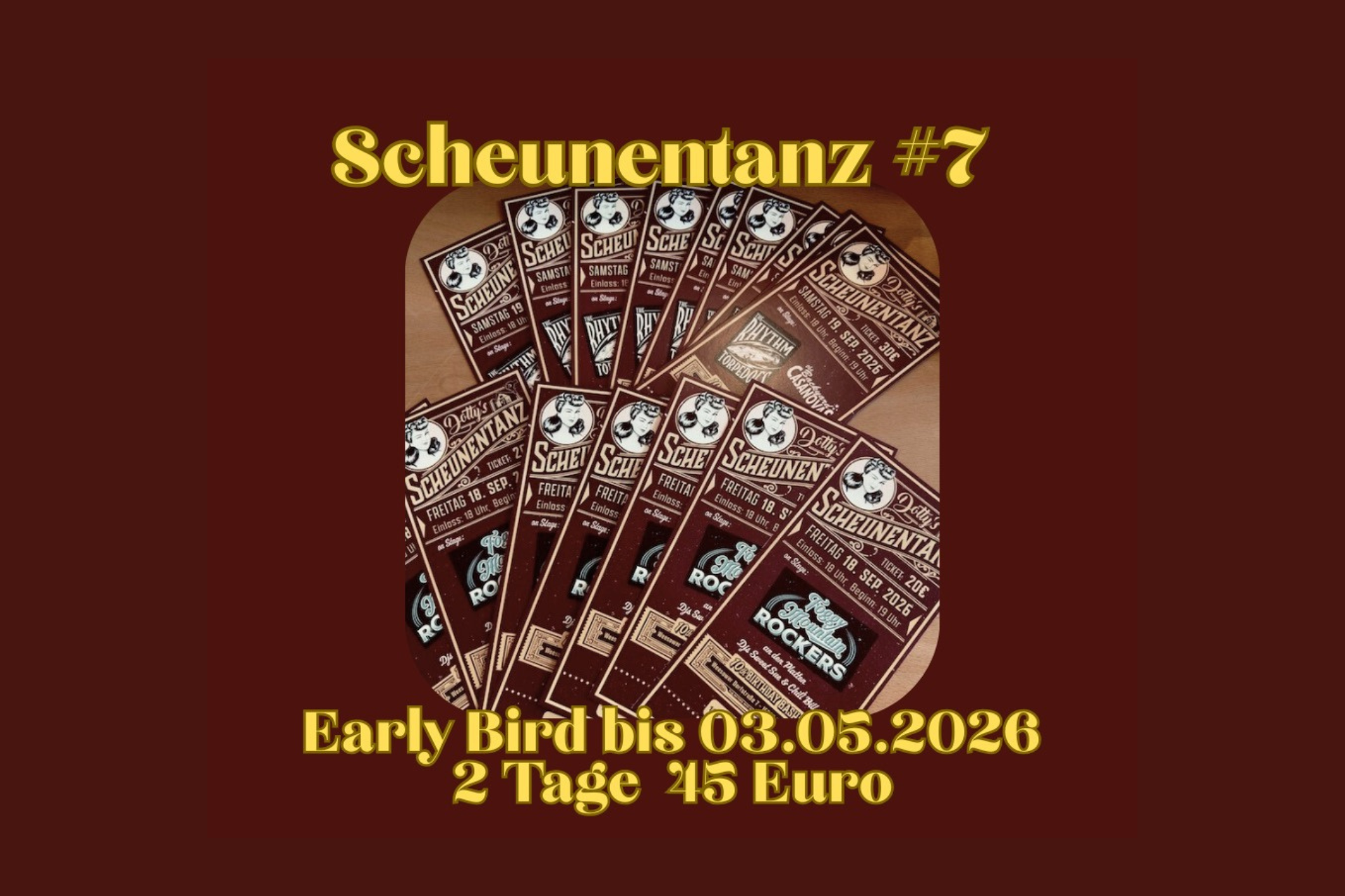 Tickets, Bands & Infos zum 10. Geburtstag von Dotty & Dan