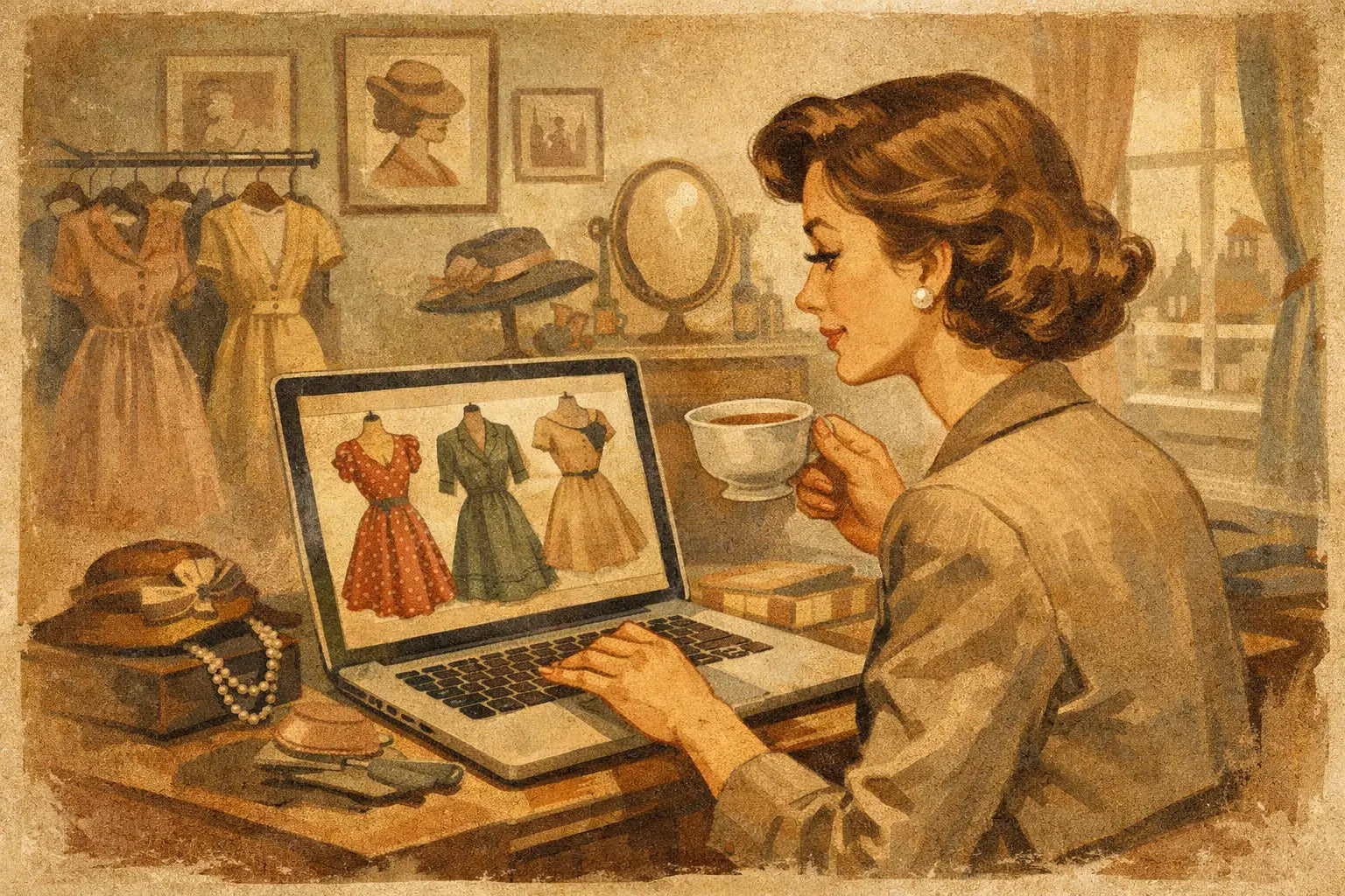 Vintage Damenmode Online Shop richtig wählen