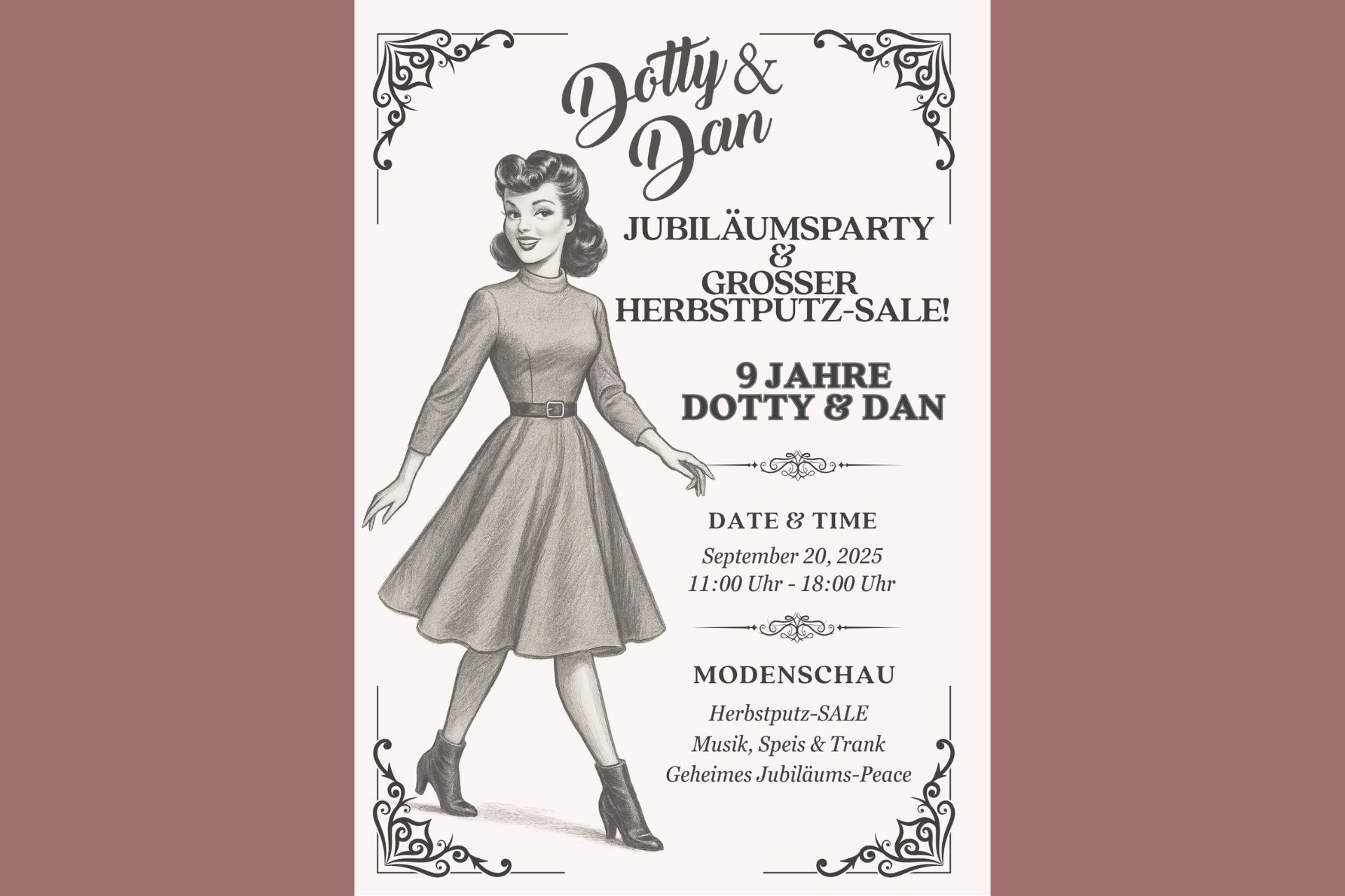 9 Jahre Dotty&Dan – Wir feiern Jubiläum mit Modenschau & Herbstputz