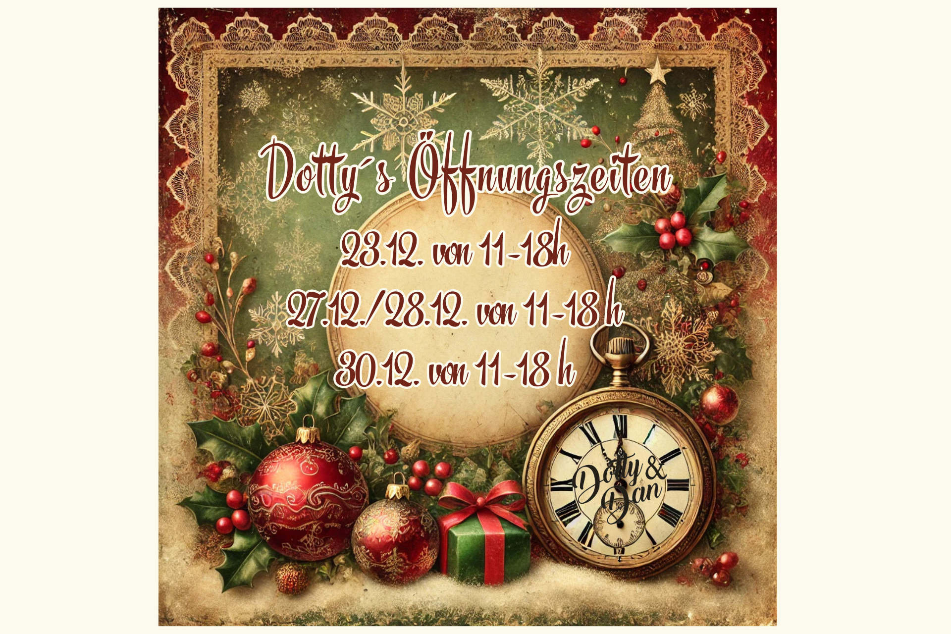 Dotty´s Öffnungszeiten zum Fest