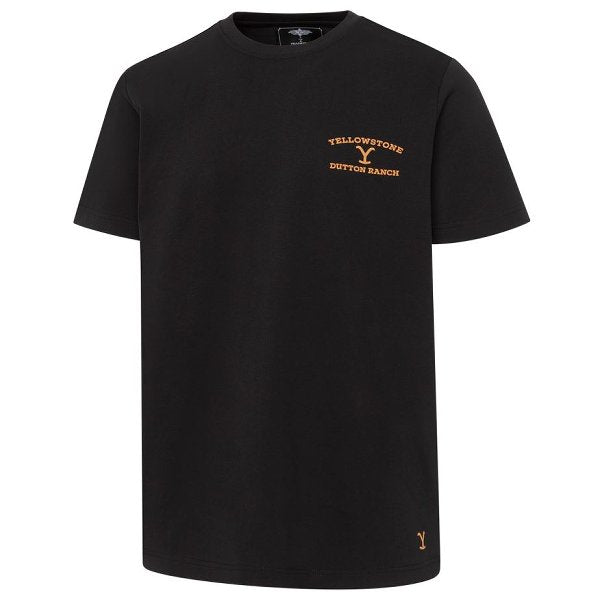 Yellowstone T-Shirt „Dutton Ranch“ - schwarz