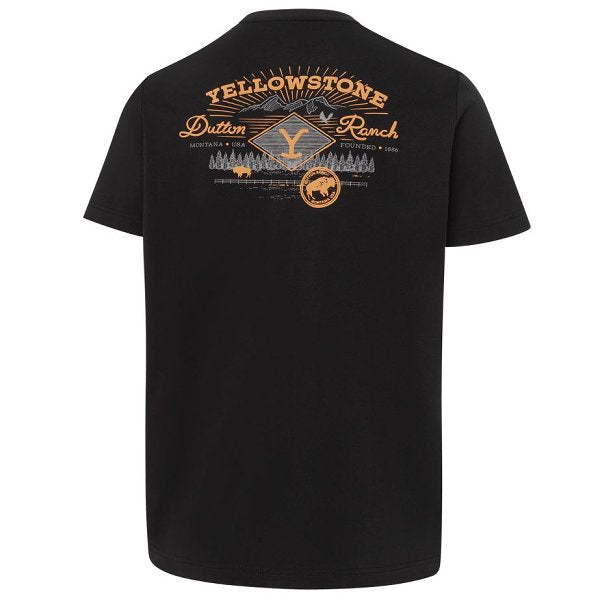 Yellowstone T-Shirt „Dutton Ranch“ - schwarz - Dotty&Dan