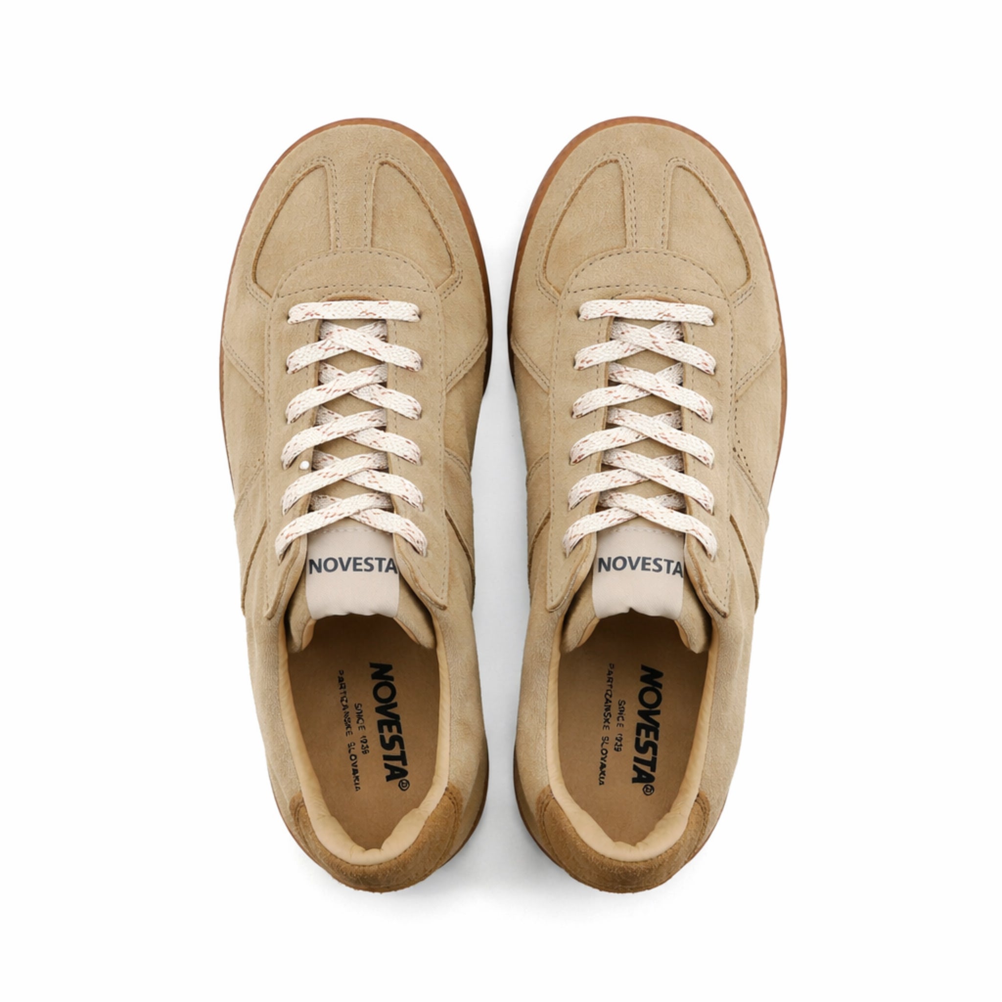 Draufsicht des Novesta GAT Herren Sneakers in Sand - Novesta