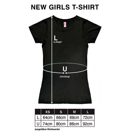 Graues Retro Damen T-Shirt Snoopy Größentabelle