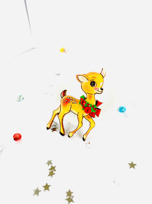 Süße Hirsch-Brosche im Vintage-Stil - Dotty&Dan