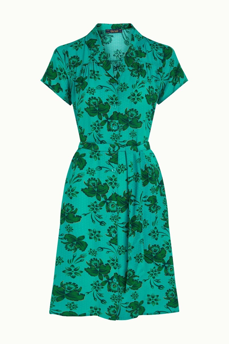 Tex Dress Coralie - aqua green