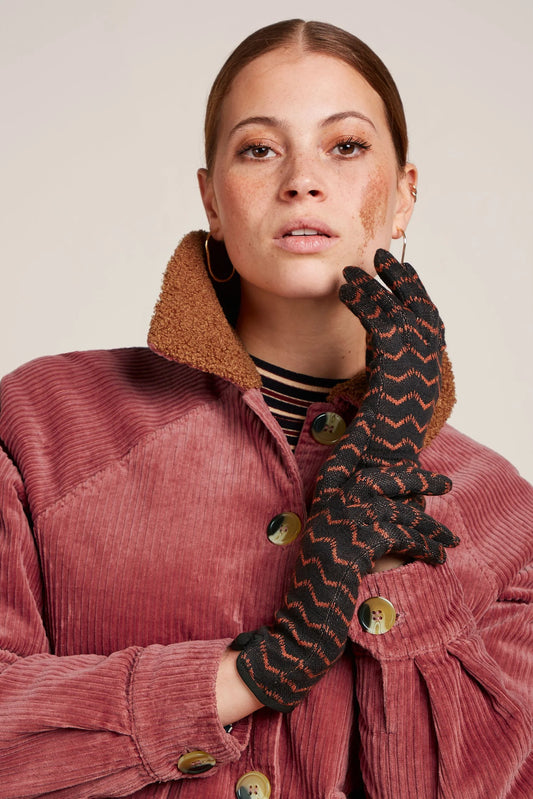 Stoff-Handschuhe Vivi - black - Dotty&Dan