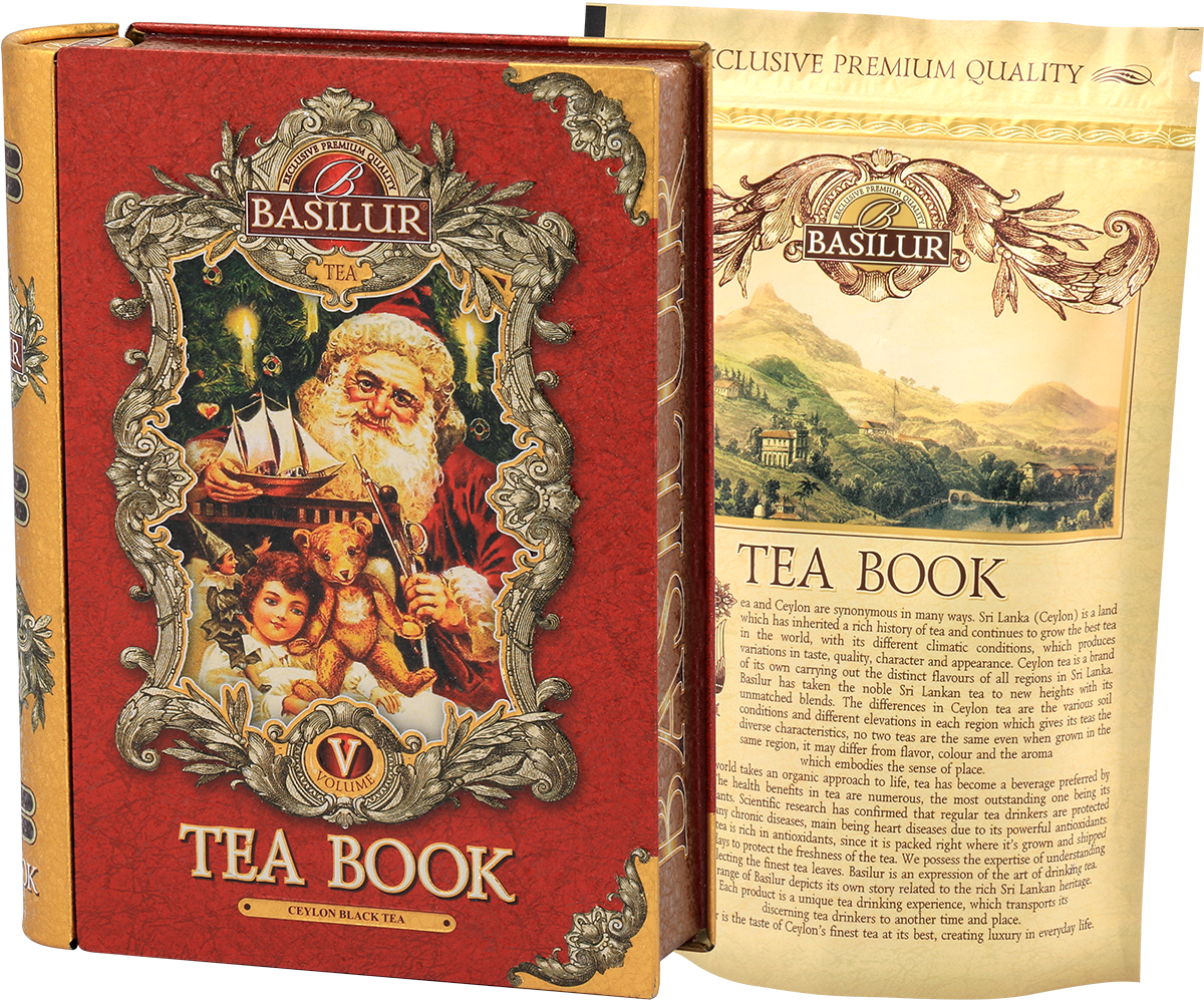 Nostalgische Teedose mit Weihnachtsmann von Basilur