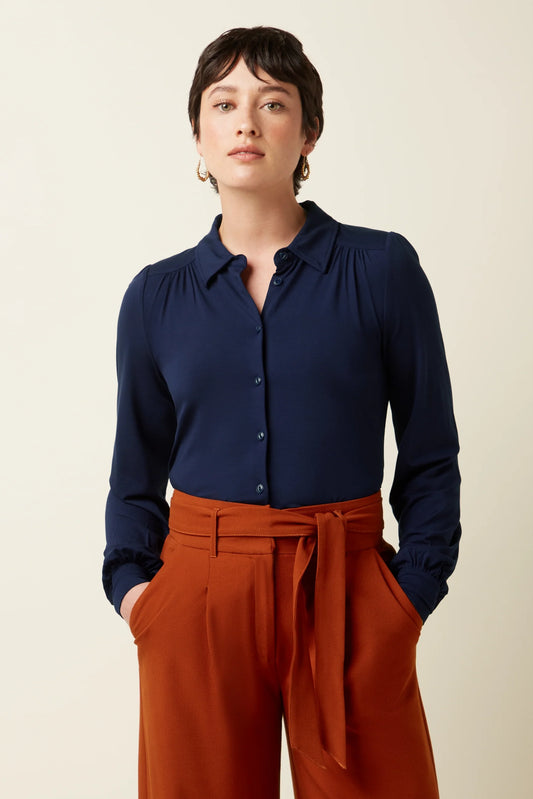 Carina Blouse Viscose Light - rhodonite blue - Dotty&Dan