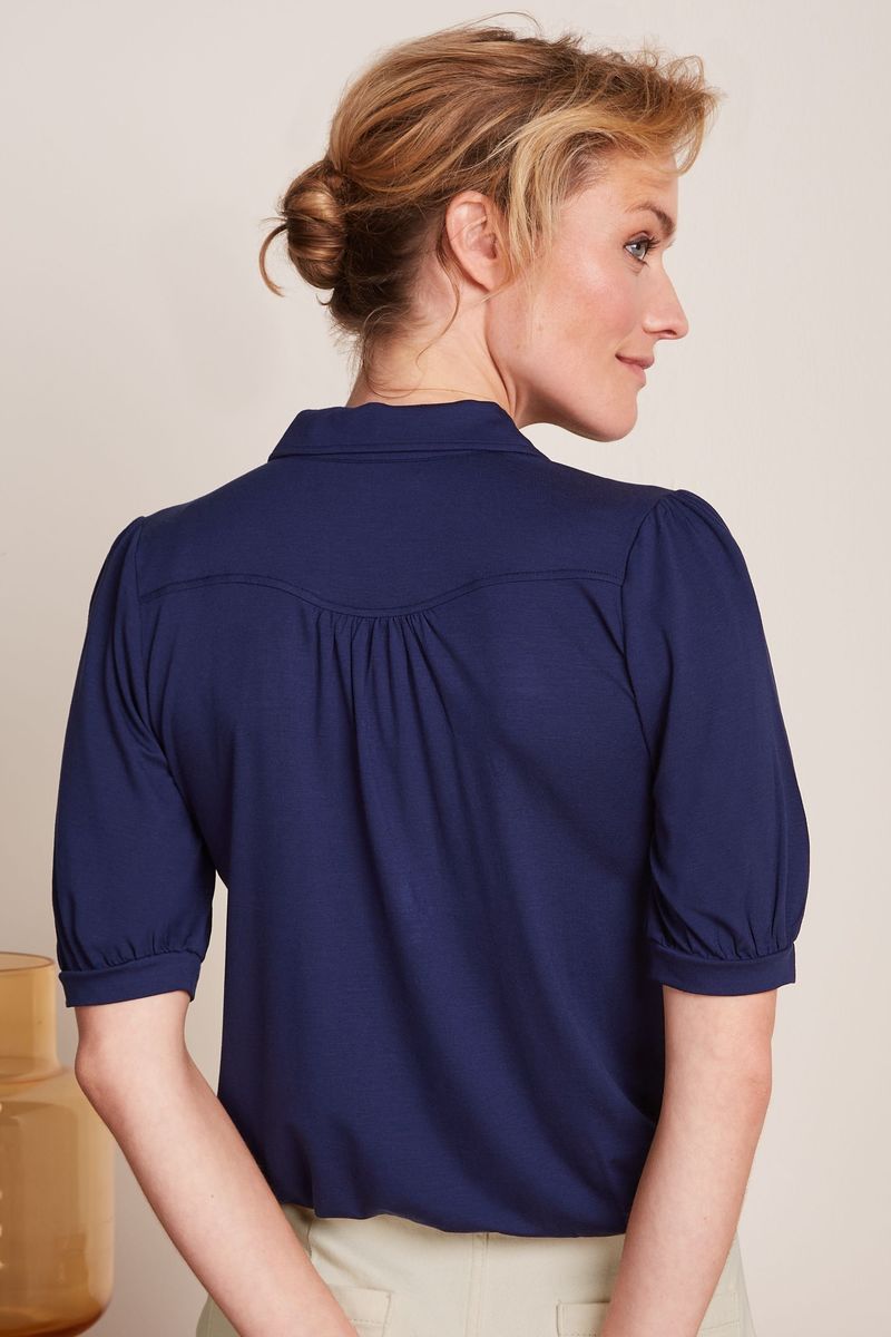 Carina Blouse Viscose Light - beacon blue