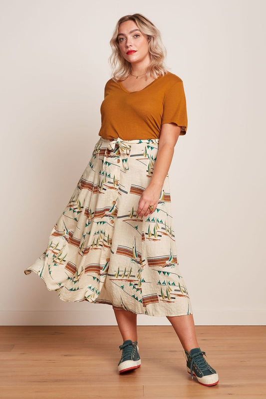 Judy Midi Skirt - Antibes cream - Dotty&Dan