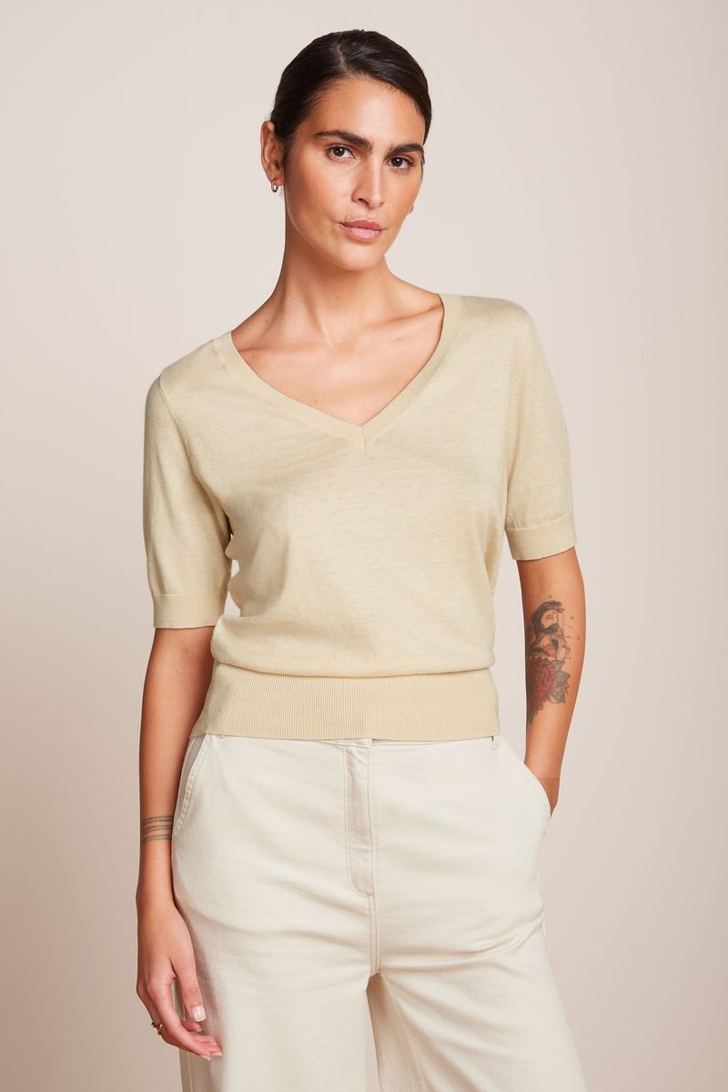 Agnes V Top cocoon - cream