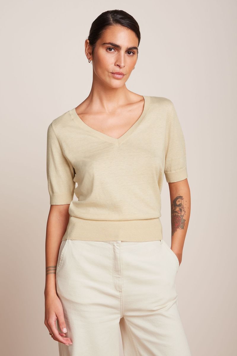 Agnes V Top cocoon - cream - Dotty&Dan