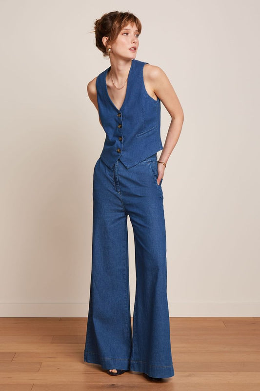 Peppa Pants Chambray - denim blue - Dotty&Dan