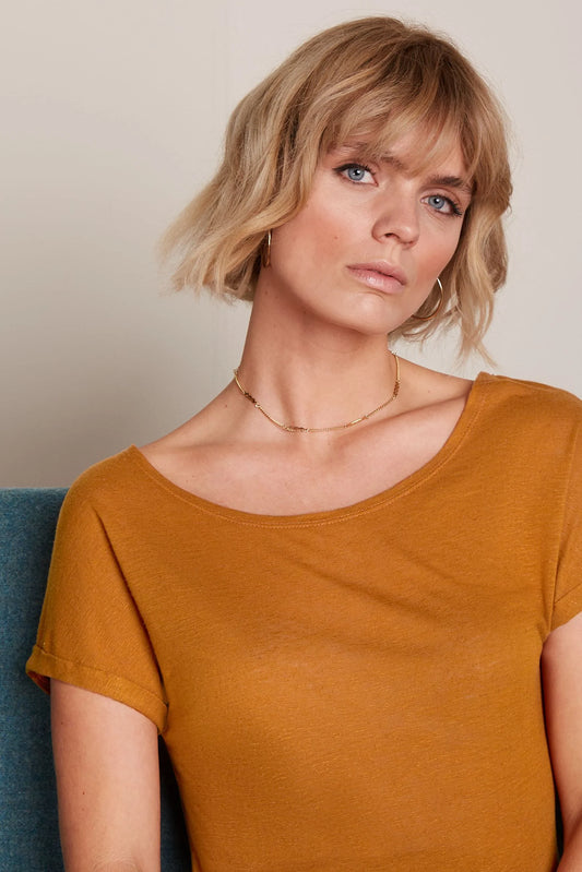 Aria Top - Marsy Linen umbre - Dotty&Dan