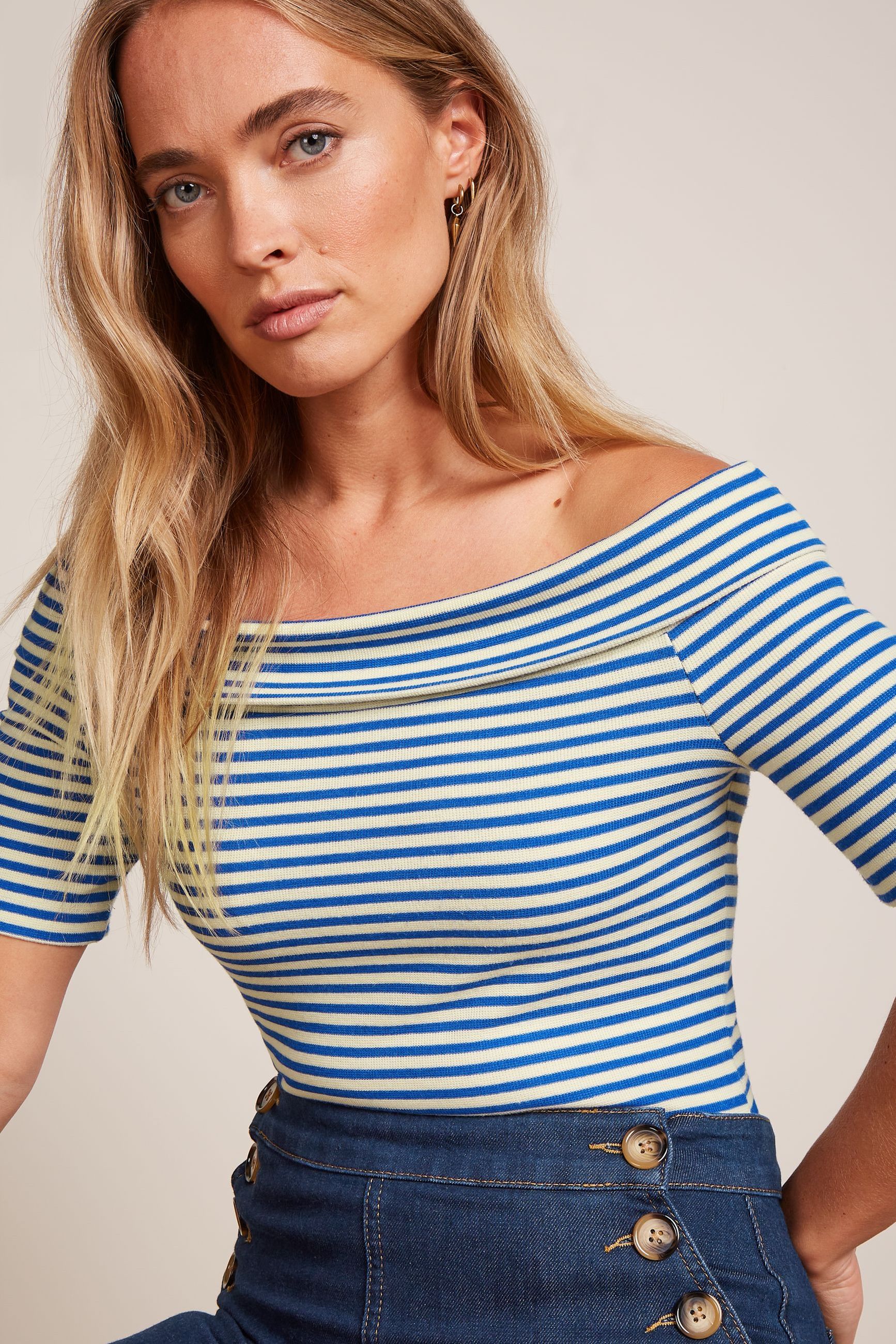 Nives Top Mariniere Stripe - bluing - Dotty&Dan