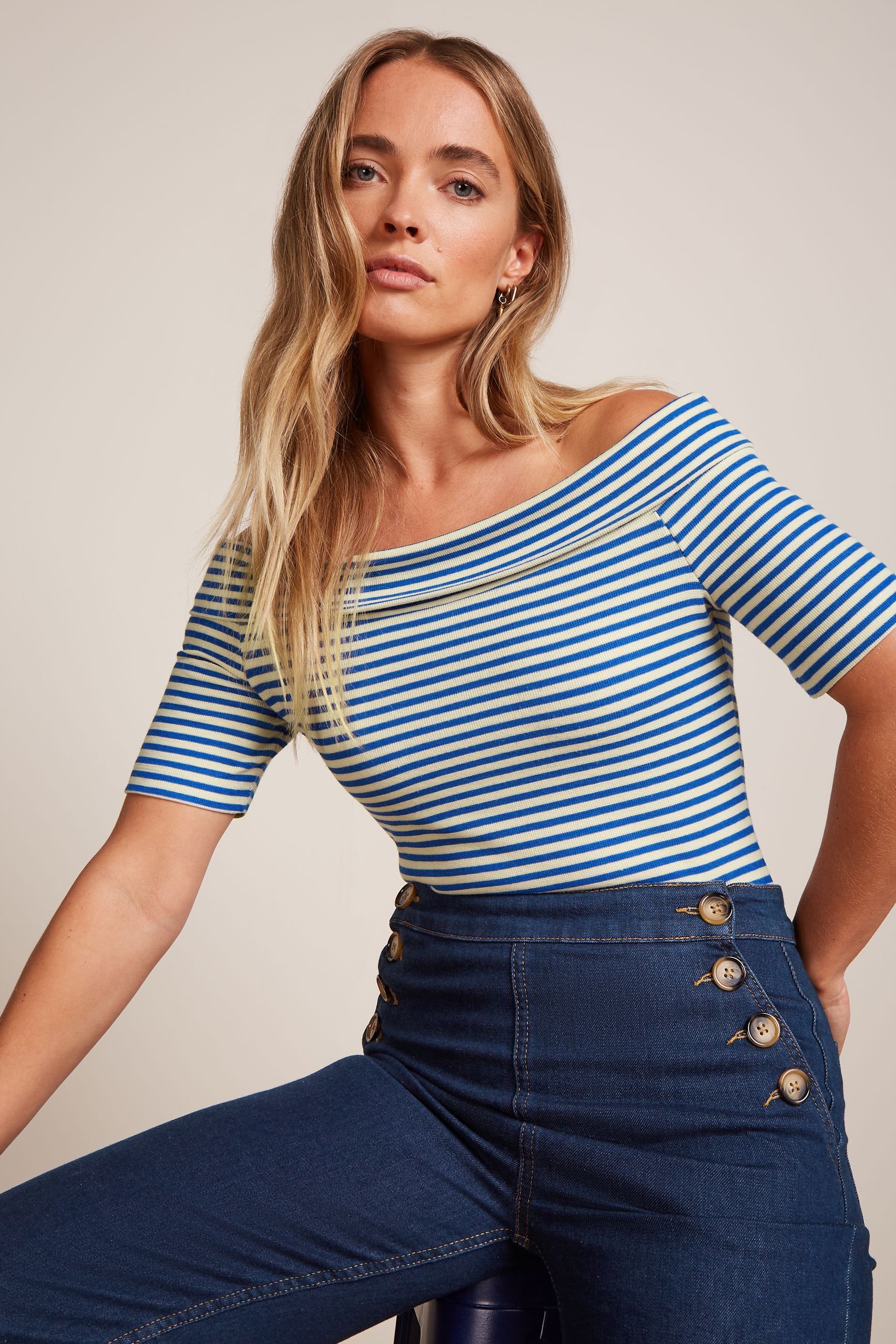 Nives Top Mariniere Stripe - bluing - Dotty&Dan