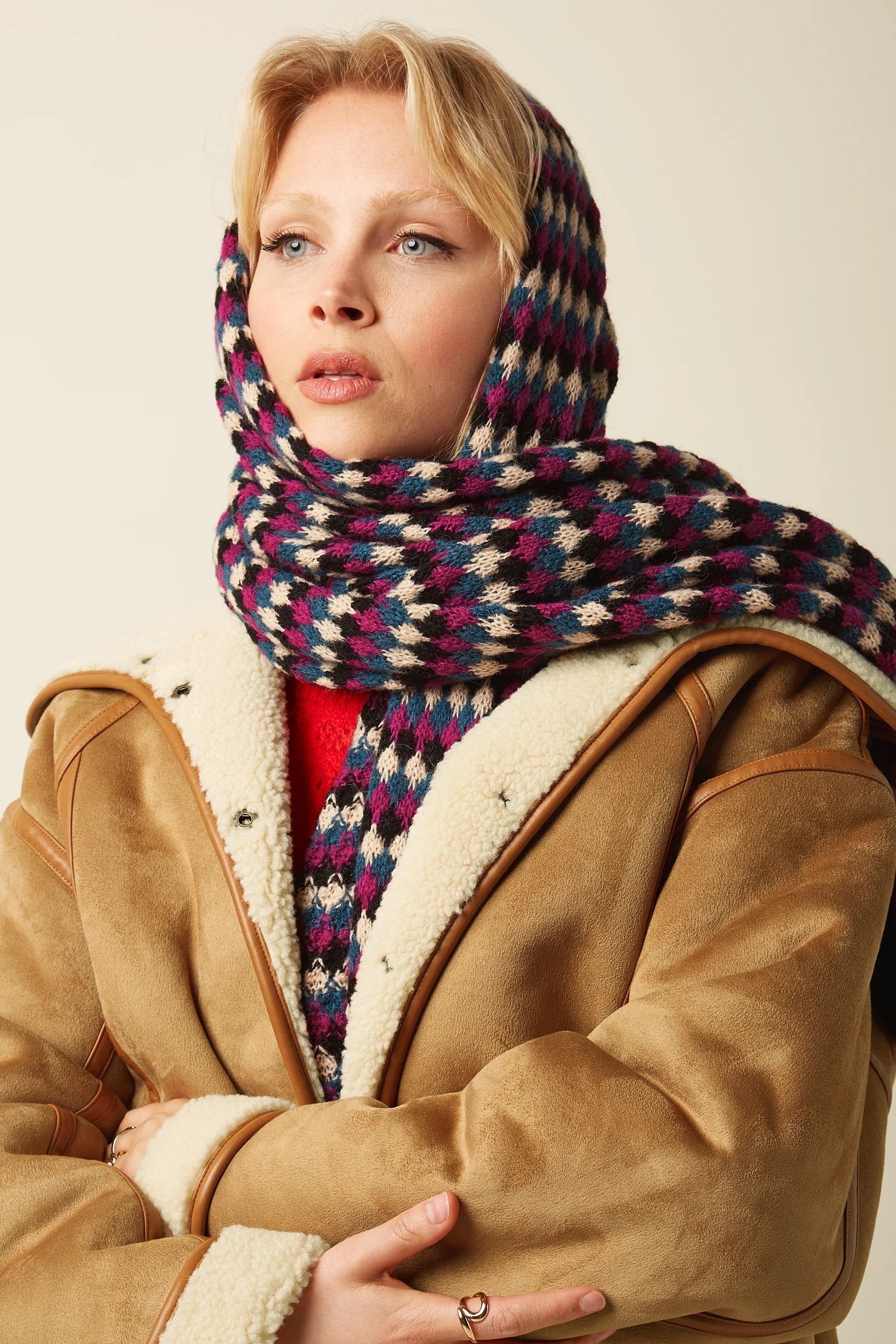 Schal Flora - black - Dotty&Dan