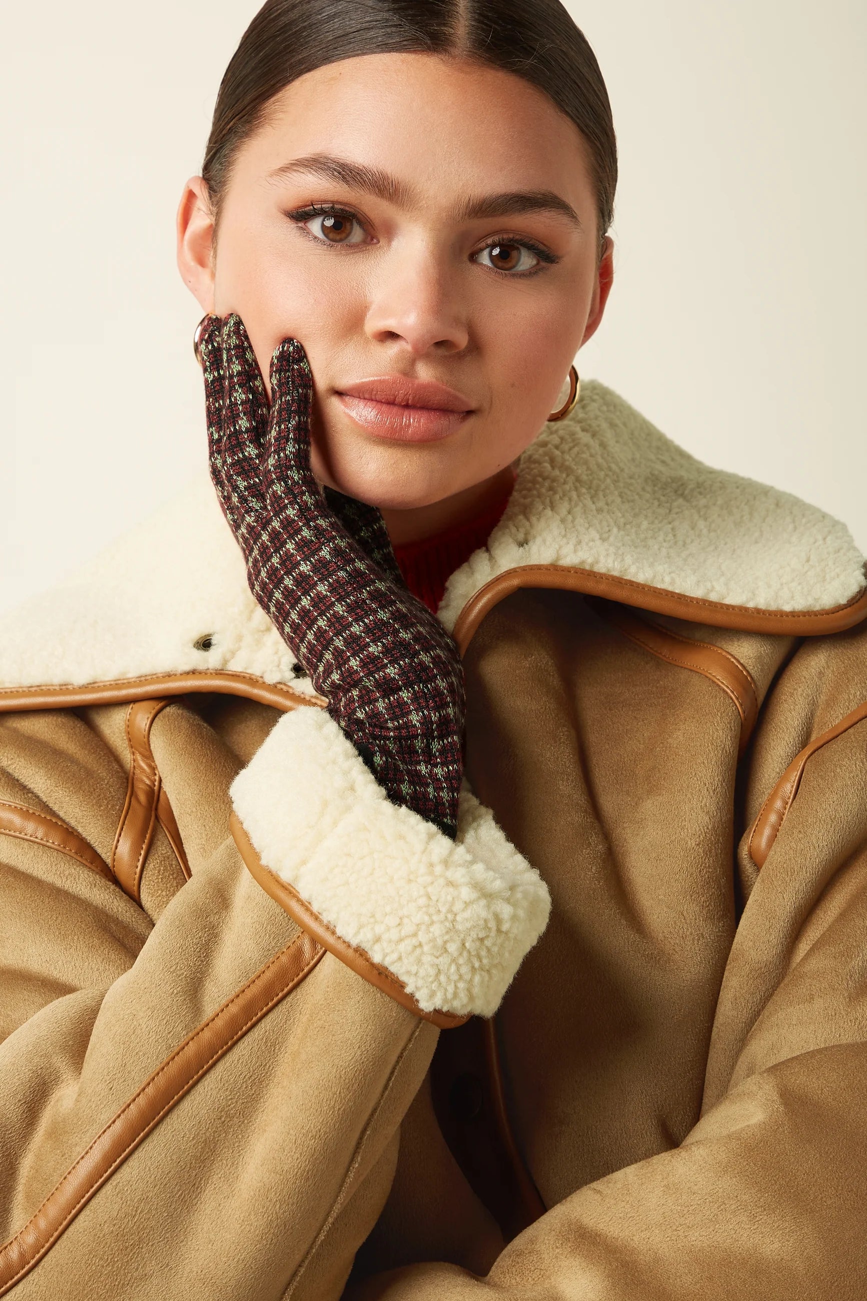 Handschuhe Ivy - rhubarb red - Dotty&Dan