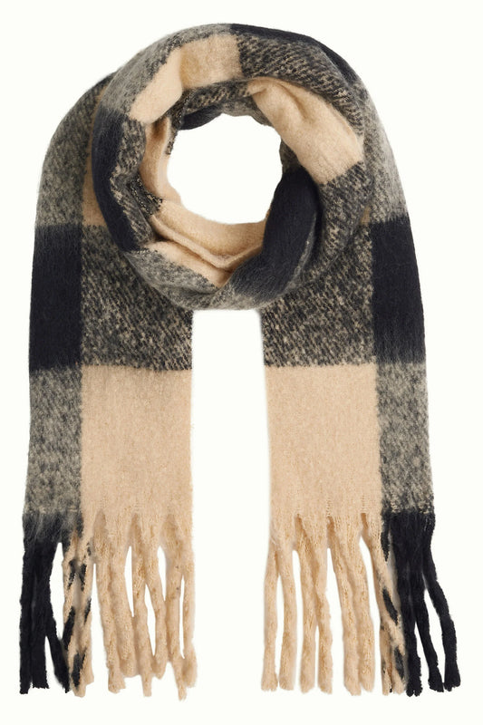 Schal Check 2-Tone - black - Dotty&Dan