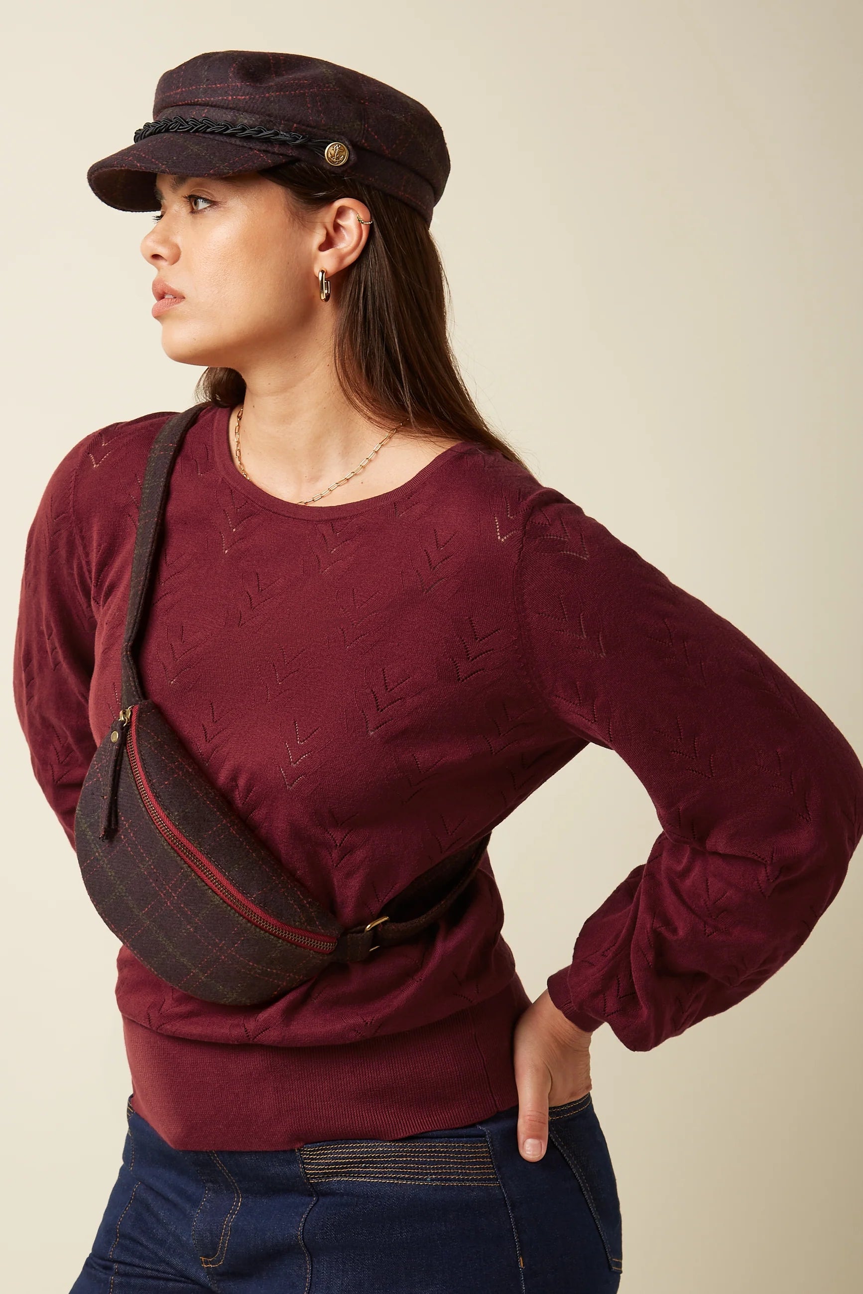 Little Pack Tweedy - bordeaux red - Dotty&Dan