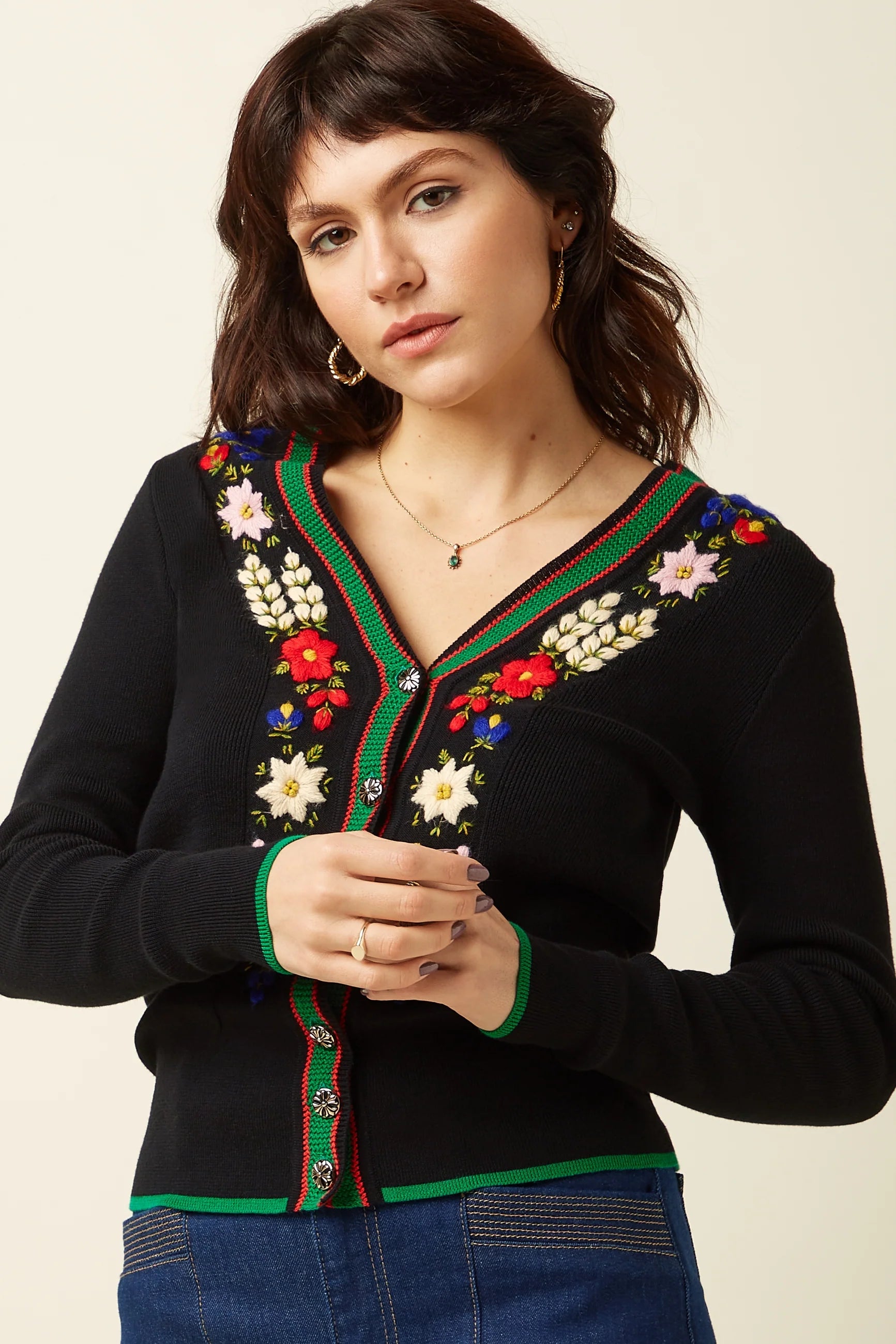 V Rib Card Perry - black - Dotty&Dan