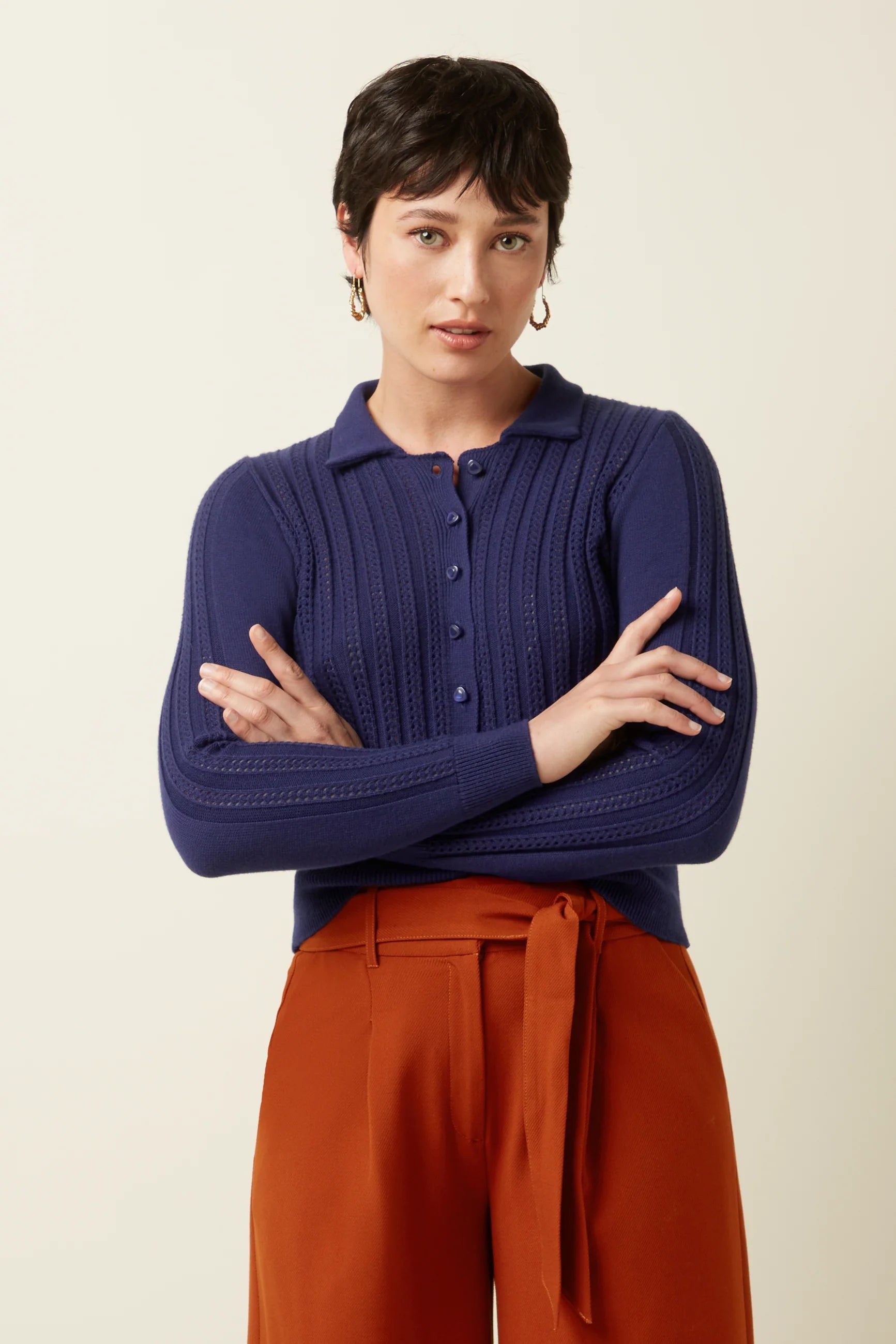 Sofie Cardi Carmi - rhodonite blue