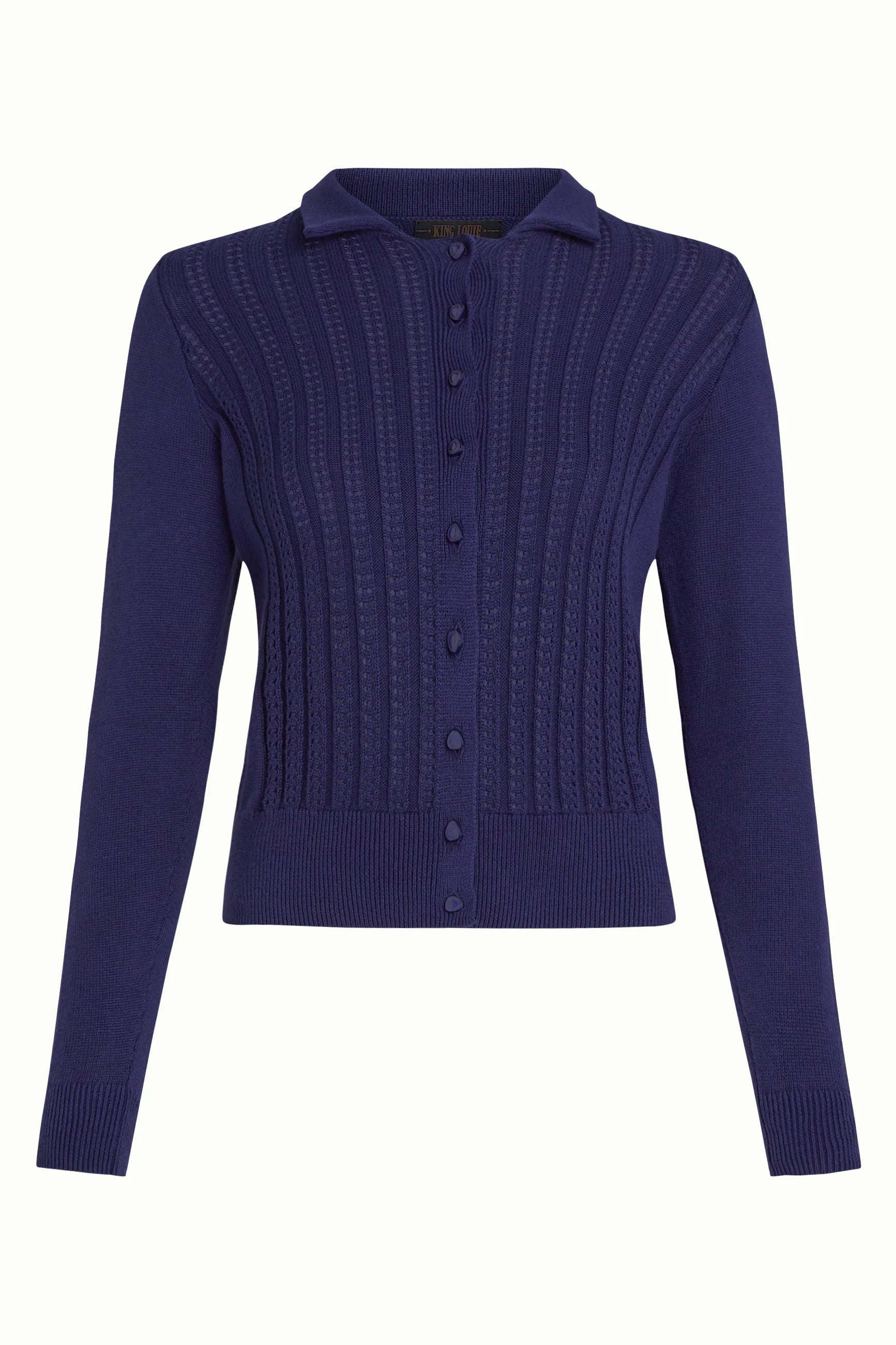 Sofie Cardi Carmi Strickjacke Rhodonite Blue Baumwolle Cashmere Damenmode