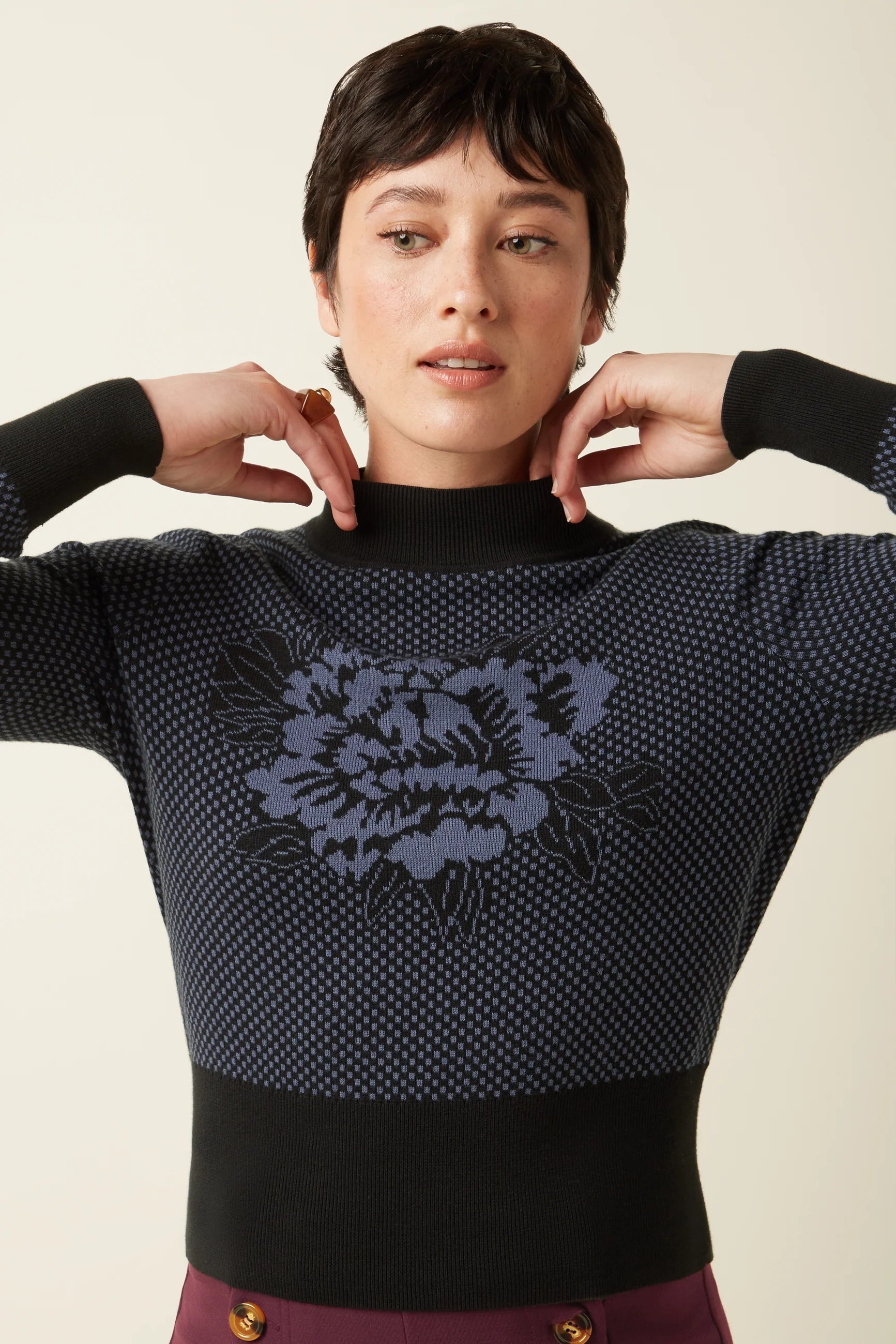 Nilde Top Avery - night blue - Dotty&Dan