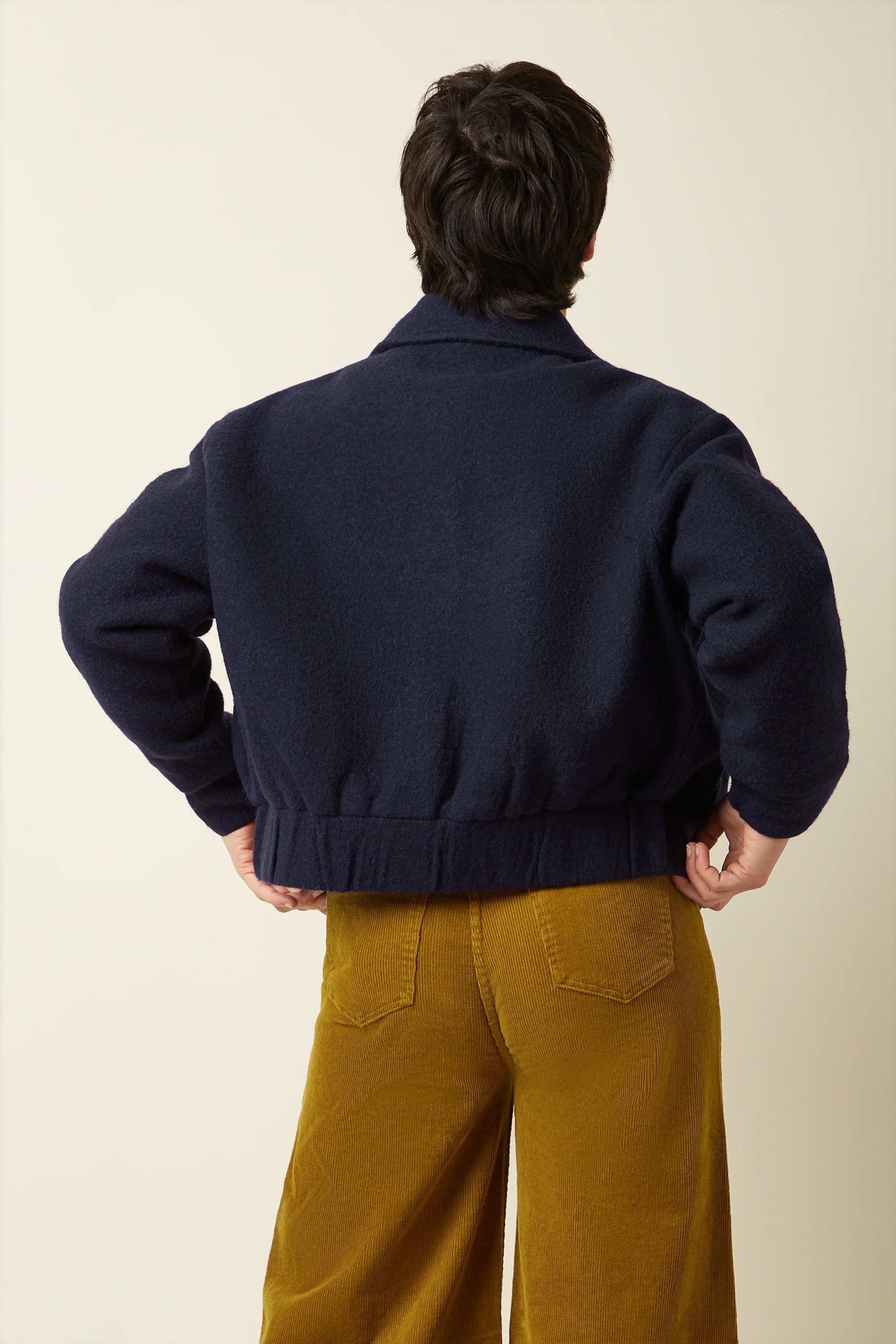 Vintage inspirierte Jacke Fay Kennedy mit langen Ärmeln