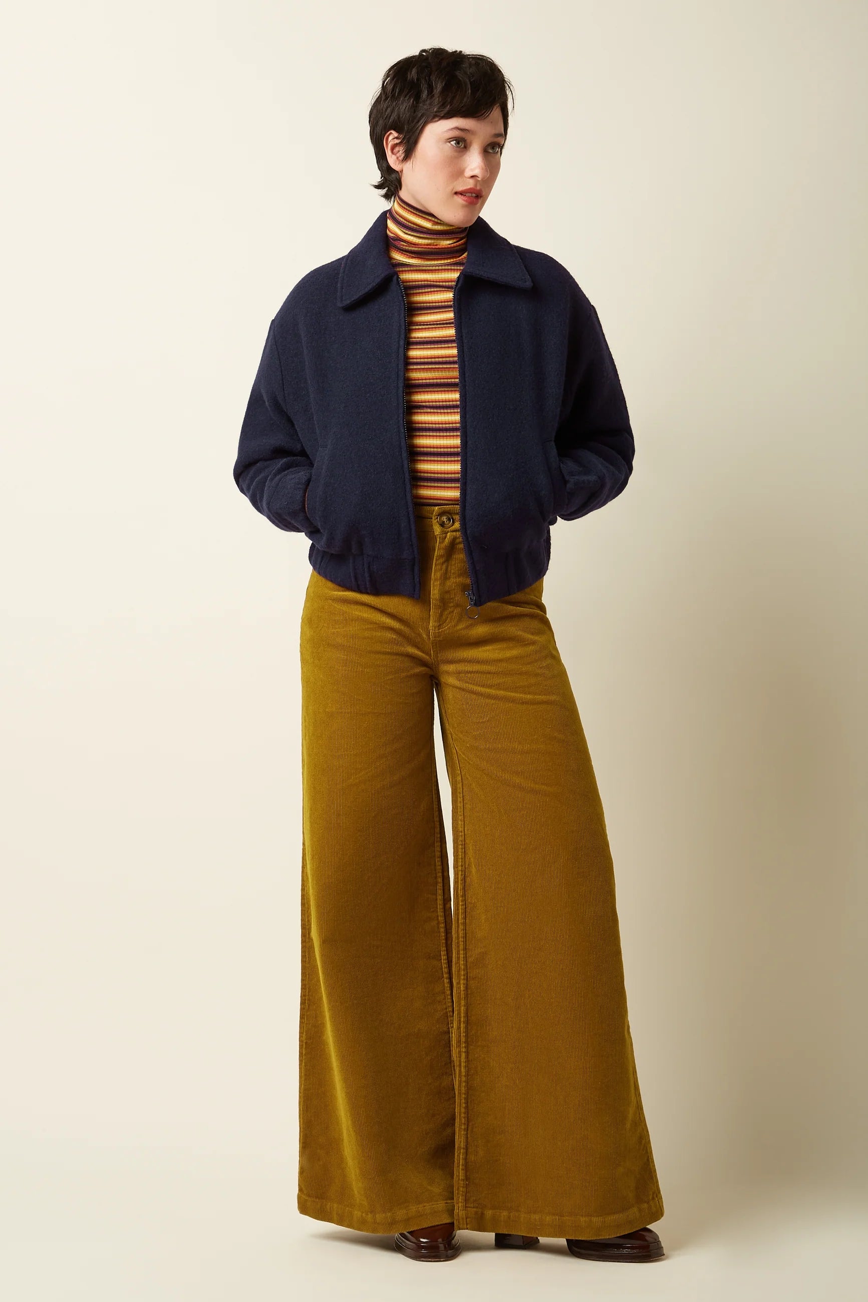 Elegante Wolljacke Fay Kennedy mit Reißverschluss Dotty&Dan