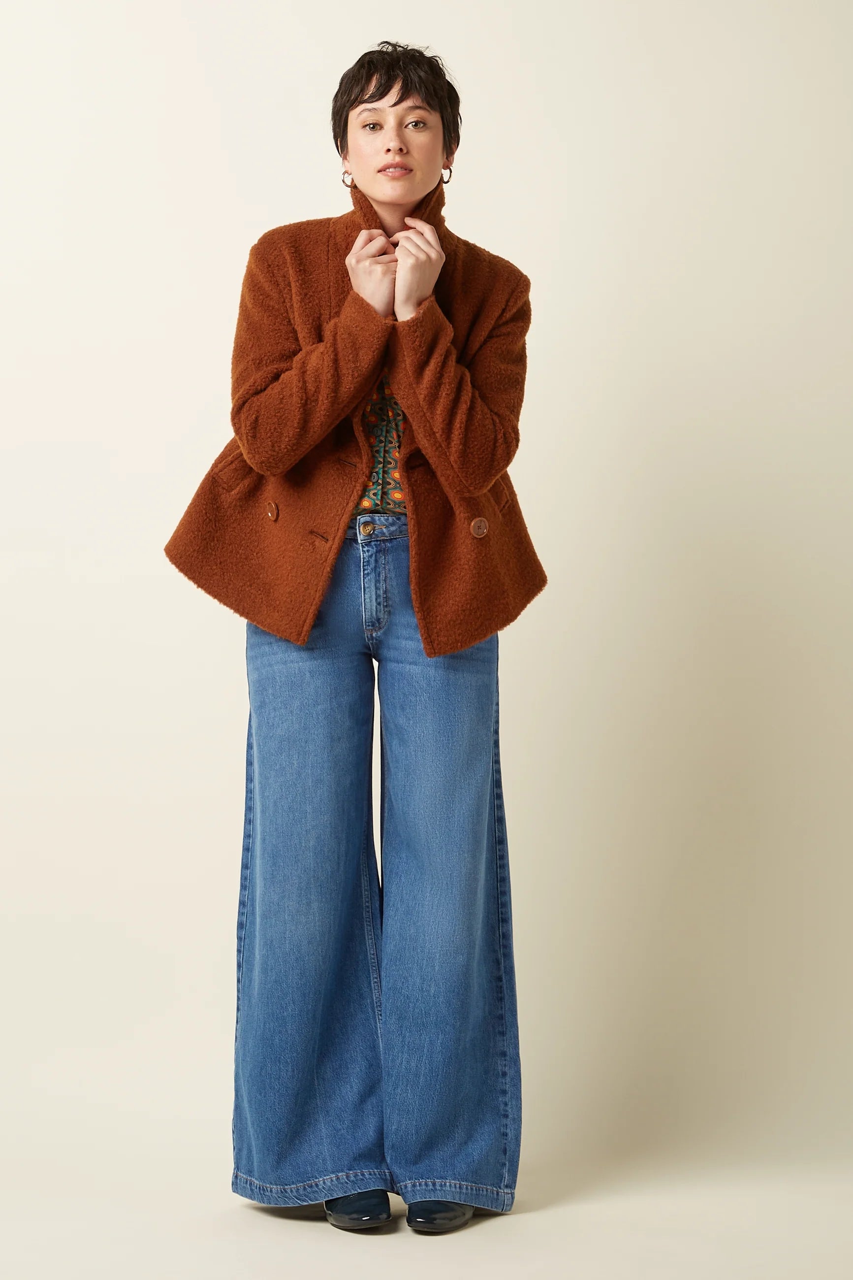 Eleganter Wollmantel Patti mit Reverskragen Dotty&Dan