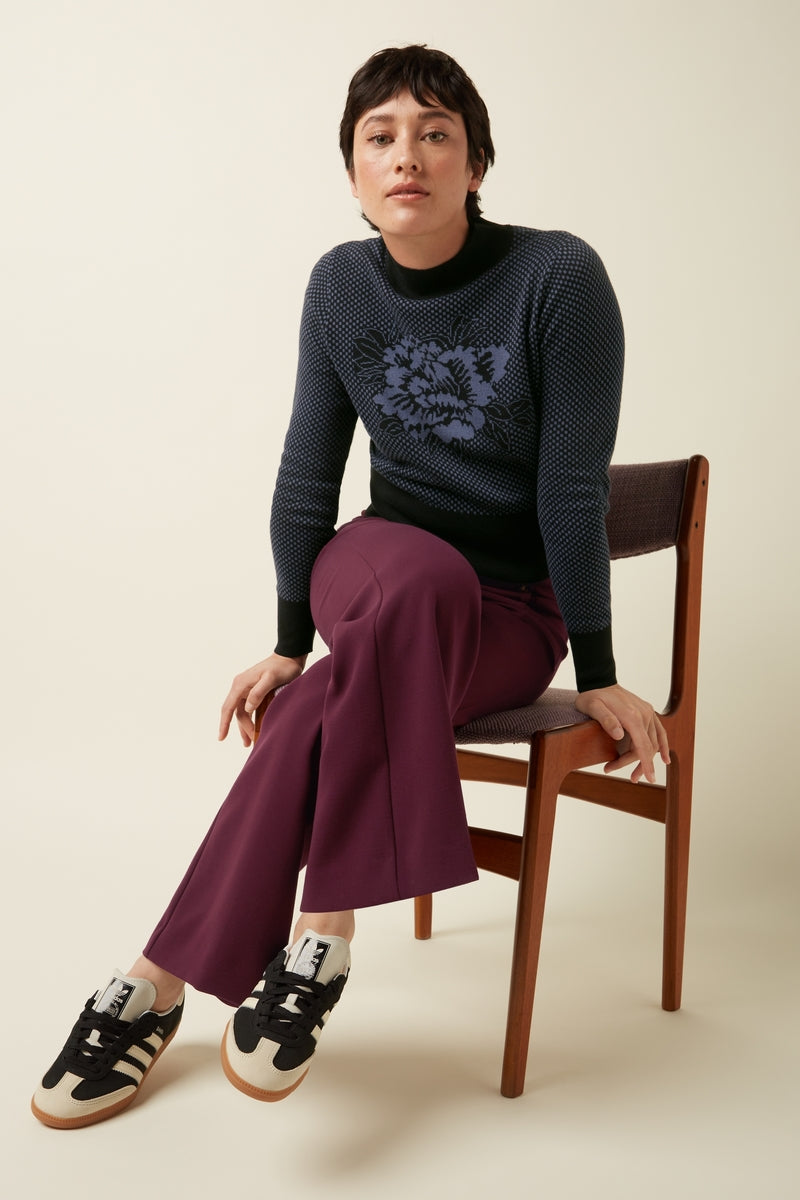 Retro Hose mit Matrosenfront und Knopfverschluss