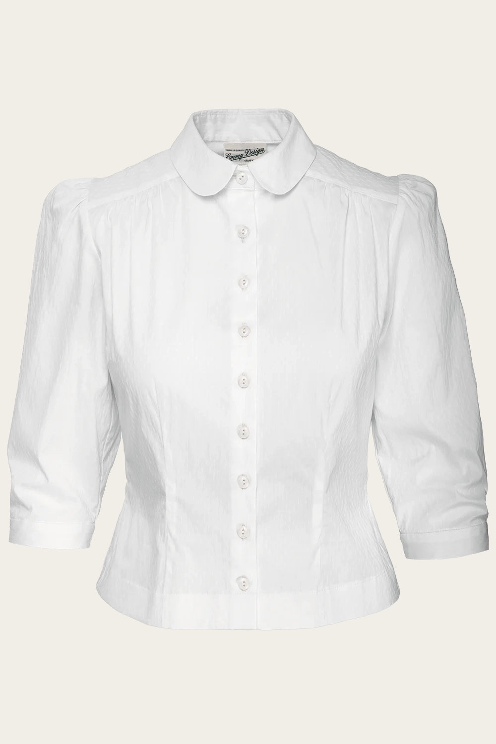 The Bookworm Blouse - Crisp white cotton - Dotty&Dan