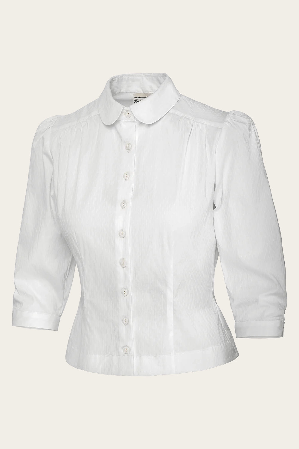 The Bookworm Blouse - Crisp white cotton - Dotty&Dan