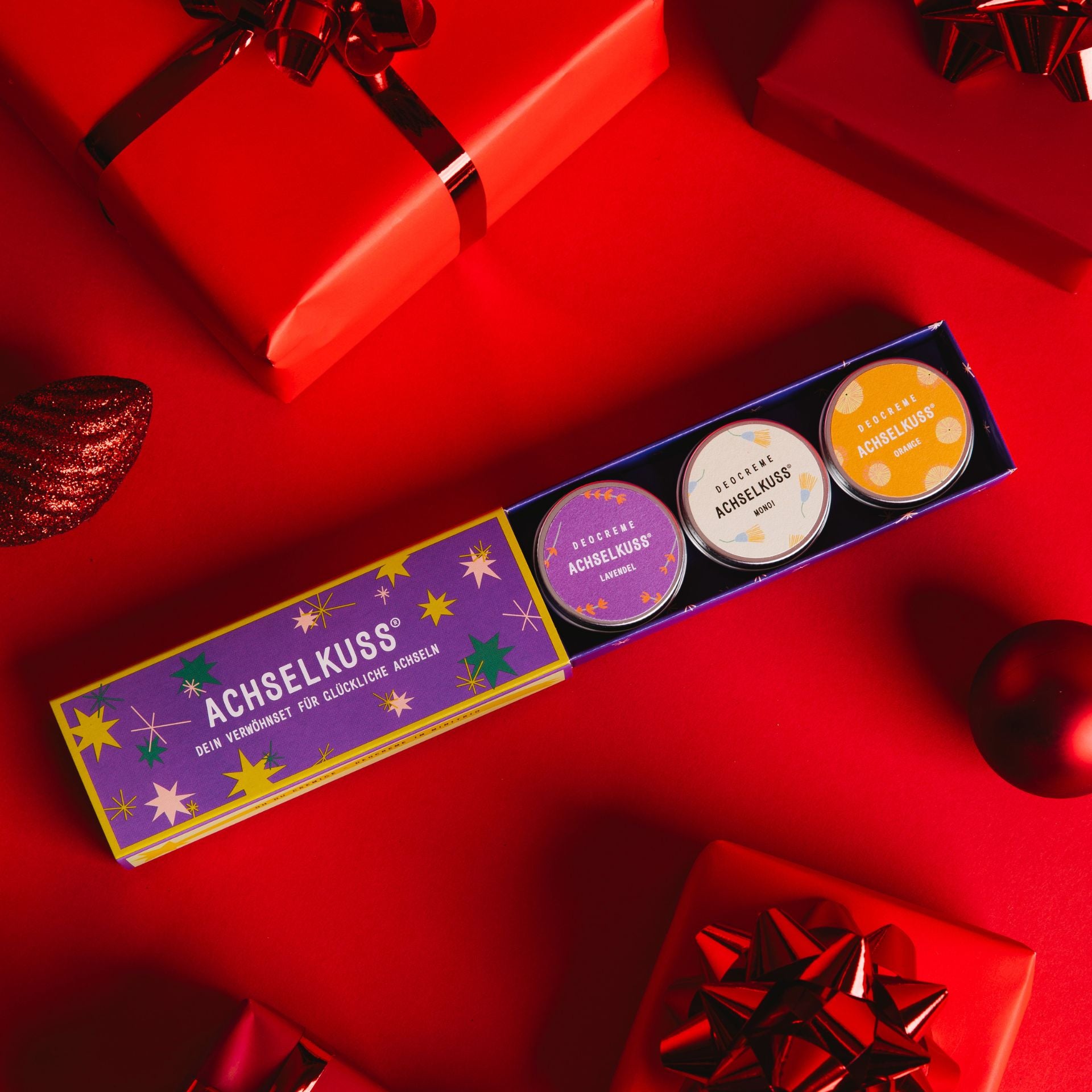 Handgemachtes Deocreme Geschenkset für Weihnachten