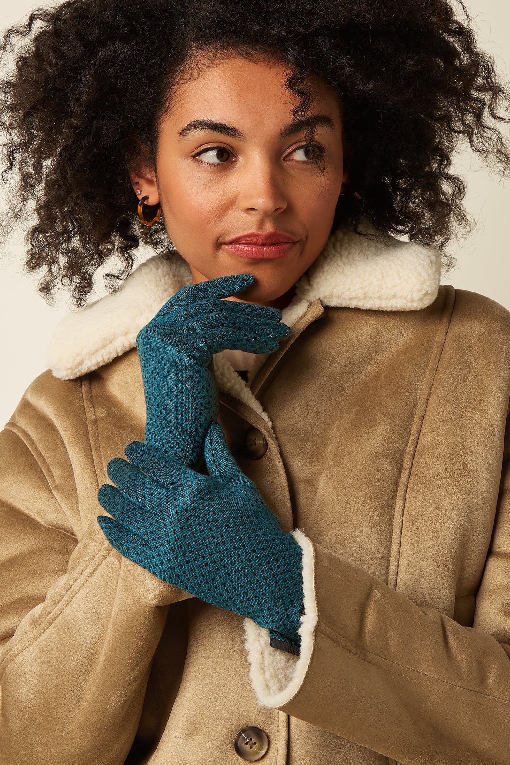 King Louie Tilly Glove Spruced Green – Produktansicht