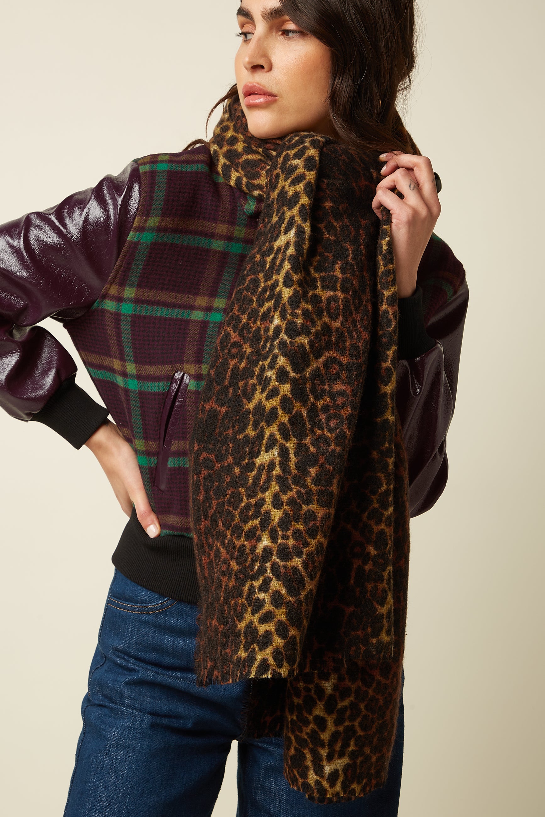 King Louie Fargo Scarf Cognac Orange – Produktansicht