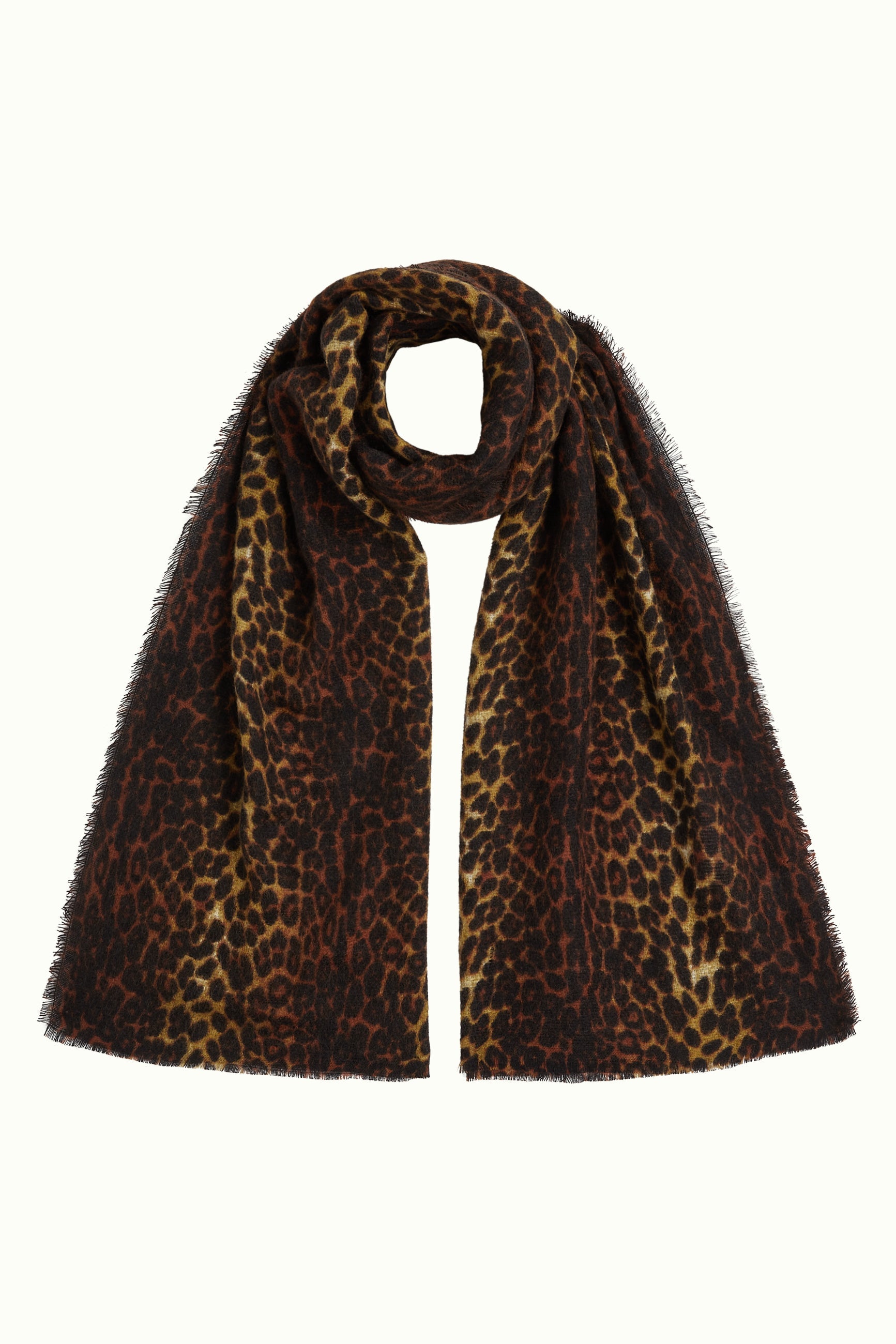 King Louie Fargo Scarf Cognac Orange – Detailansicht
