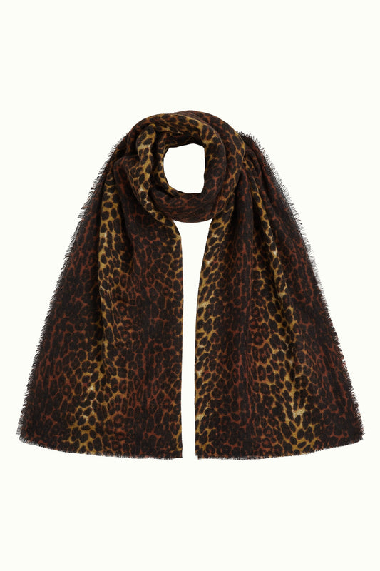 King Louie Fargo Scarf Cognac Orange – Detailansicht