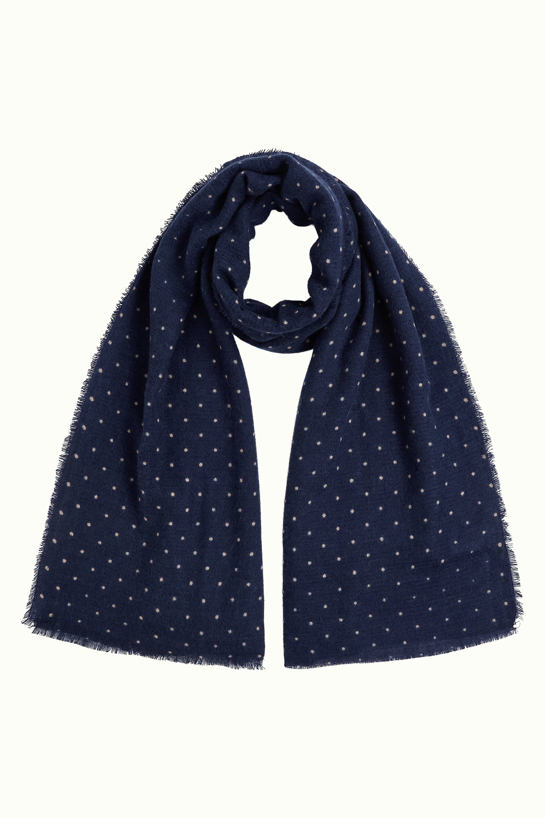 King Louie Freckle Scarf Ink Blue – Detailansicht