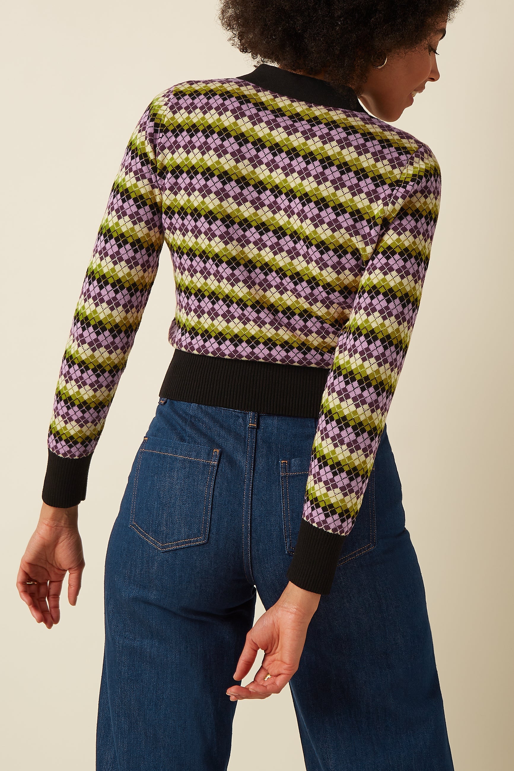King Louie Sofie Cardi Chicago Black – Ansicht 4