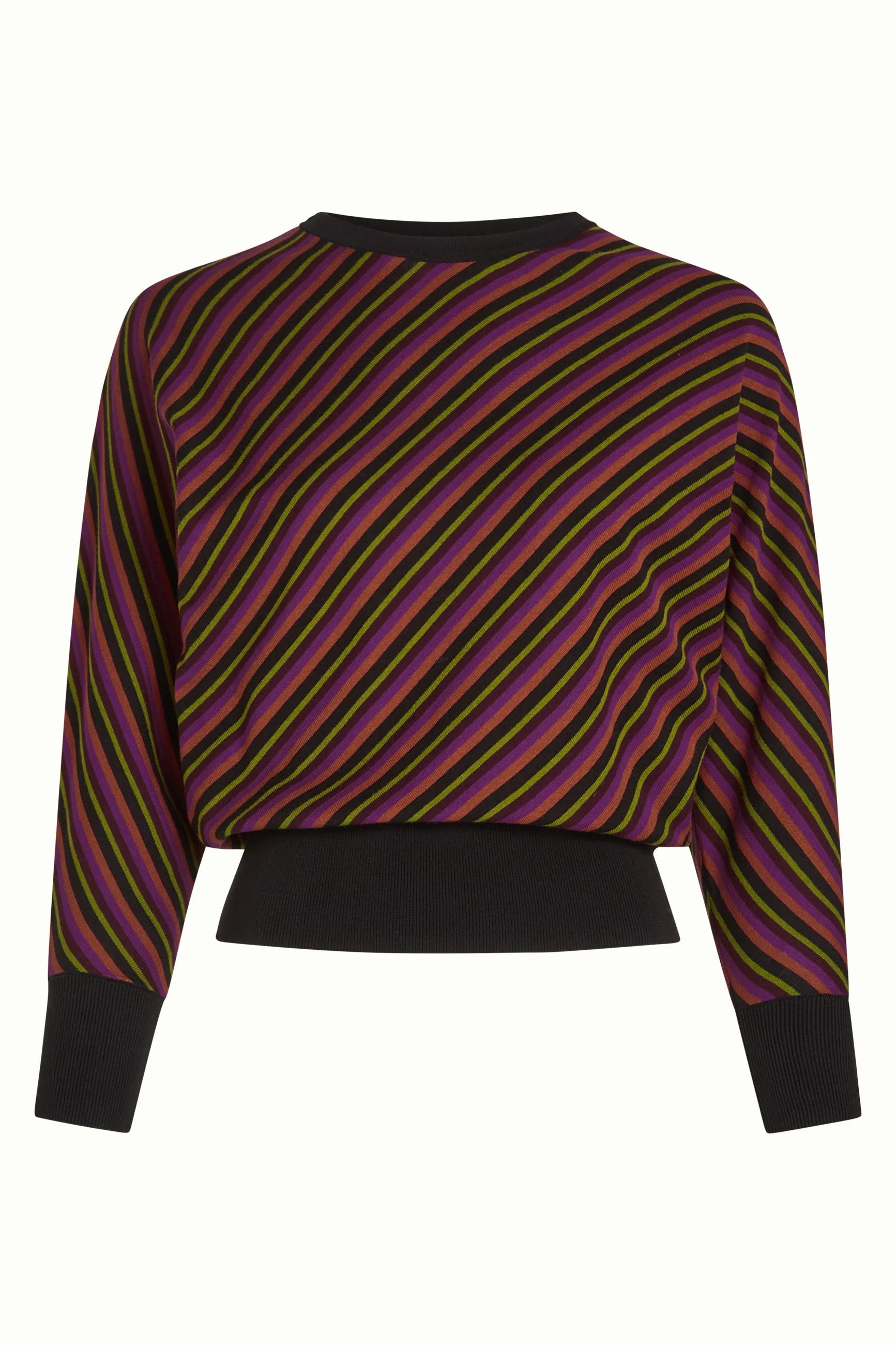 King Louie Daria Top Blaze in Porto Red mit mehrfarbigem Streifenmuster 