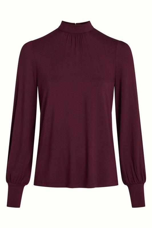 King Louie Phoebe Rollkragen-Tops mit kleinem Verschluss